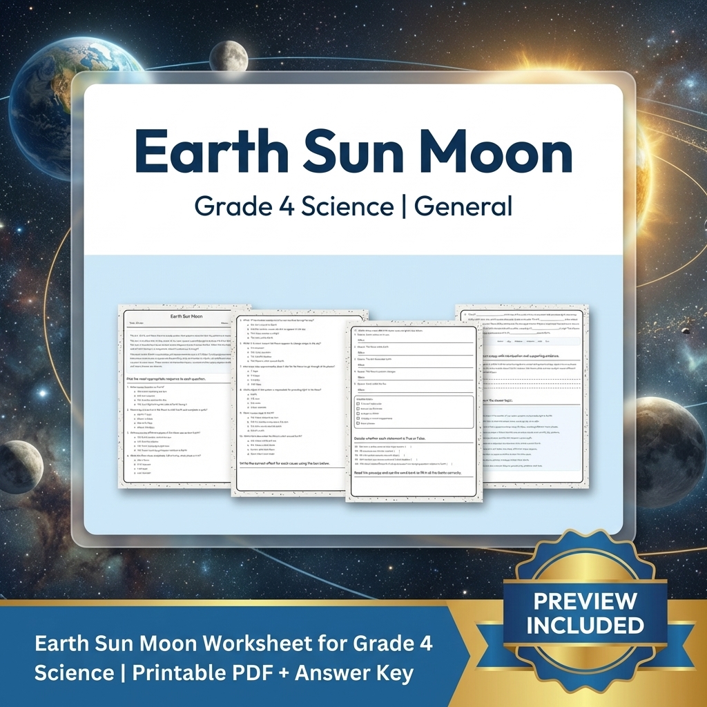 Grade 4 Science Weather and Earth Cycles Lesson Bundle — included worksheet 6