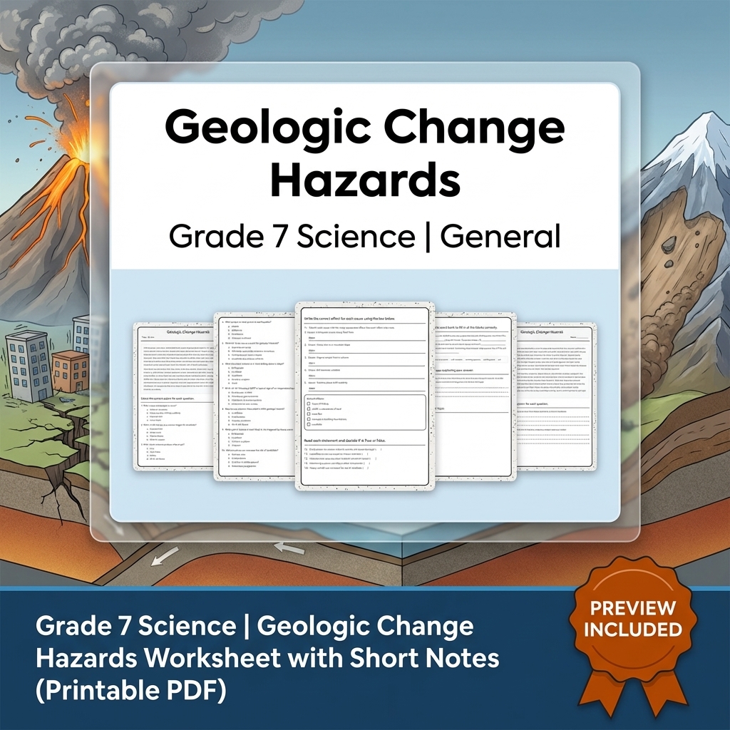 Grade 7 Science Data, Models, and Systems Full-Year Bundle | General Framework — included worksheet 29
