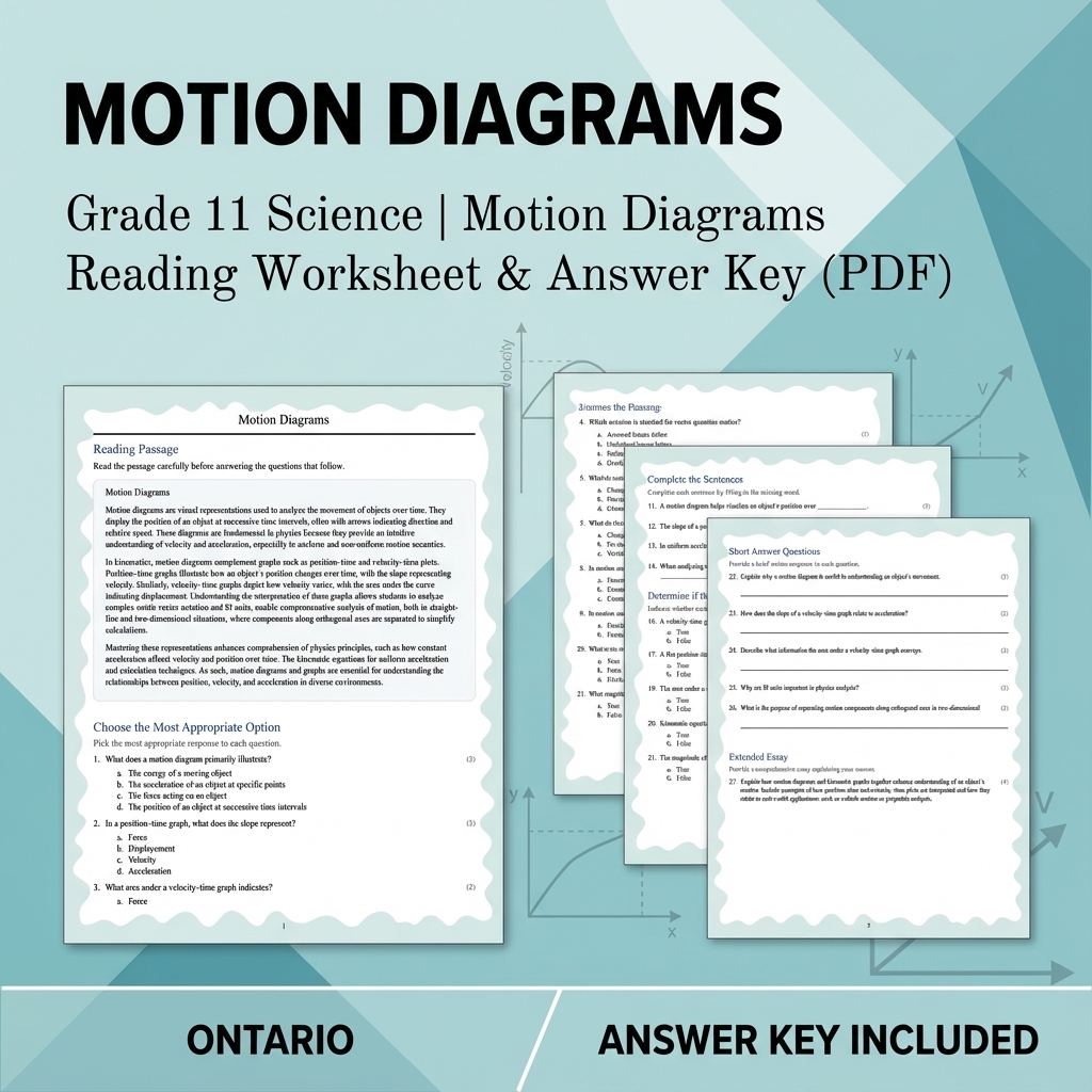 Grade 11 Science Bundle | Waves, Ecology, Physics & More (Answer Keys) — included worksheet 47
