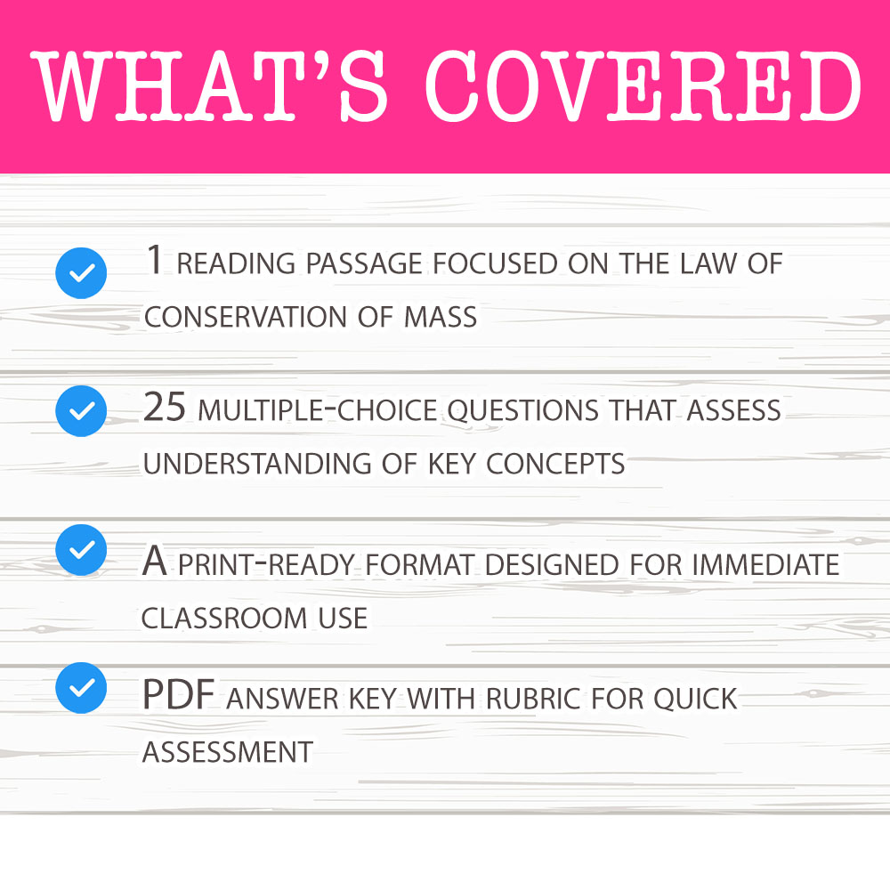 Grade 7 Science worksheet mcq paper worksheet — Grade 7 Science — Mass Relationships Worksheet for Mastery — page 2