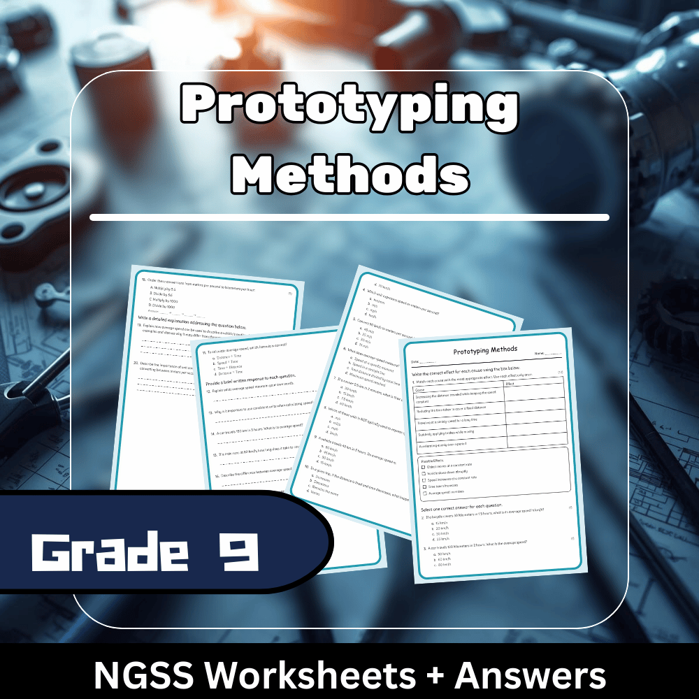 Grade 9 Science science 1 worksheet — Grade 9 Science – Prototyping Methods Worksheet (PDF) | NGSS Alignment