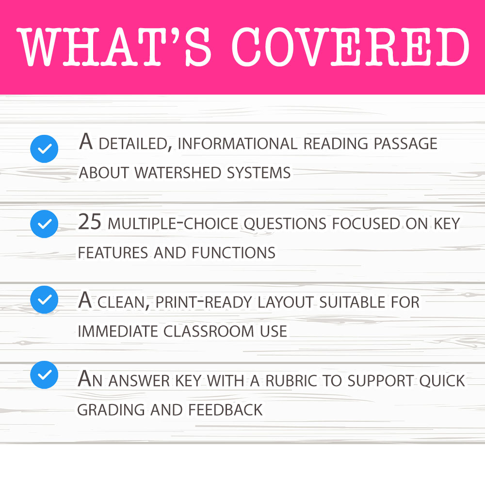 Grade 8 Science worksheet worksheet — Grade 8 Science — Watershed Systems Worksheet for Mastery — page 2