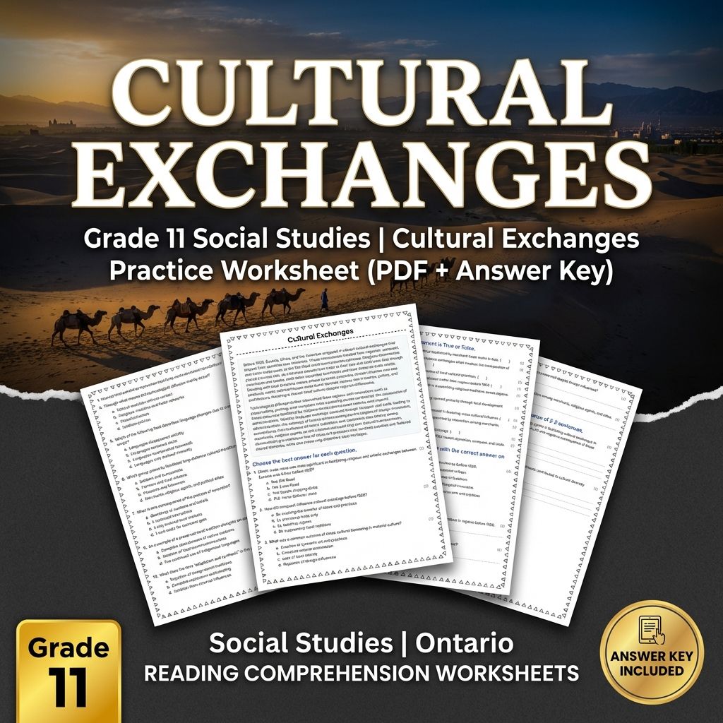 Grade 11 Social Studies UNIT Bundle | Civilizations, Trade & Cultural Exchange — included worksheet 7