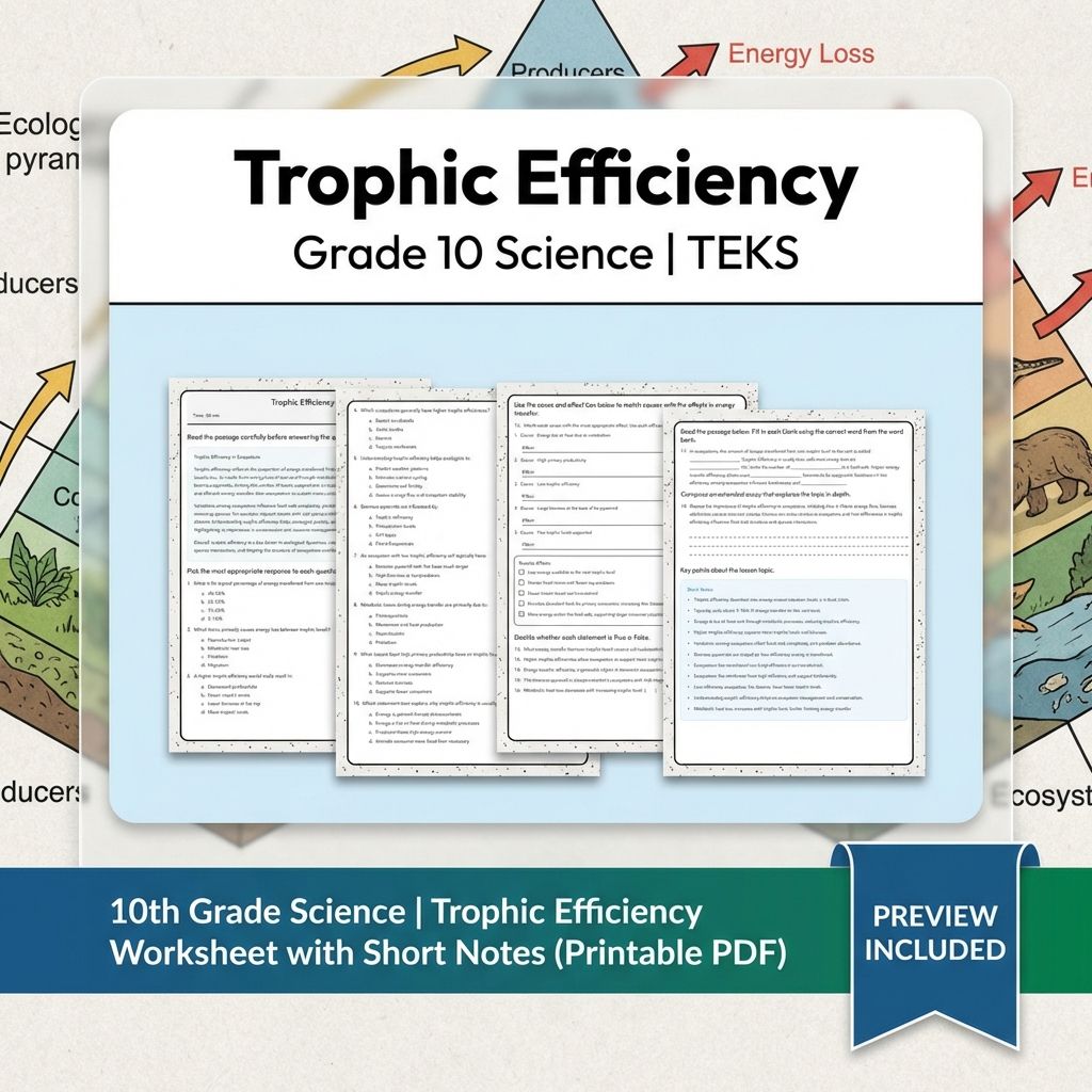 Grade 10 Science Worksheet Bundle – Genetics, Cell Biology & Ecology (PDF) — included worksheet 47