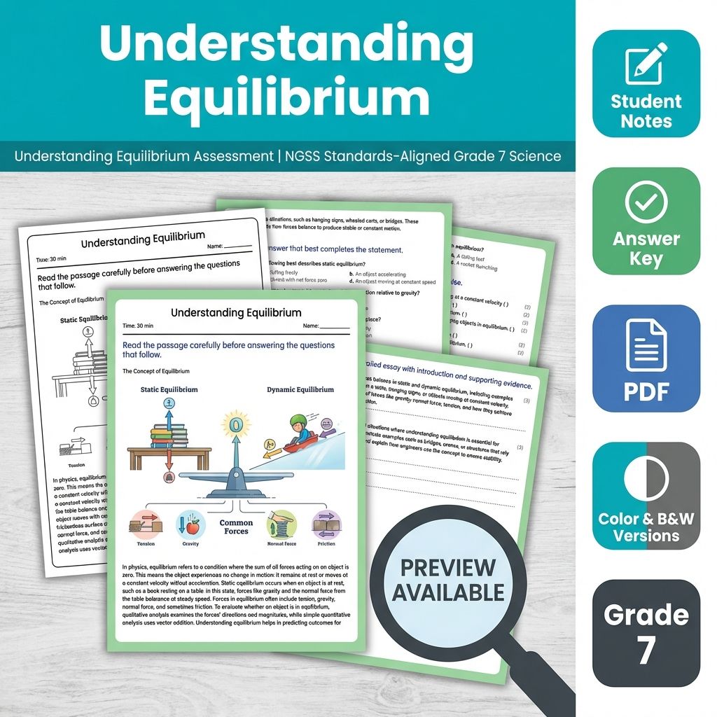 Grade 7 Science Full Year Bundle | NGSS Assessment Worksheets & Resources — included worksheet 35