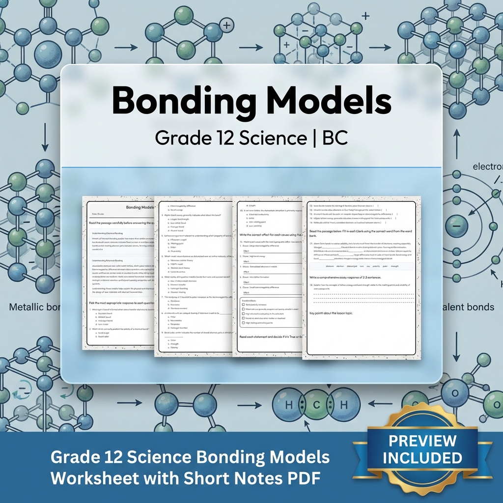 Grade 12 Science Full Year Bundle | Thermochemistry, Earth Systems, Genetics — included worksheet 43