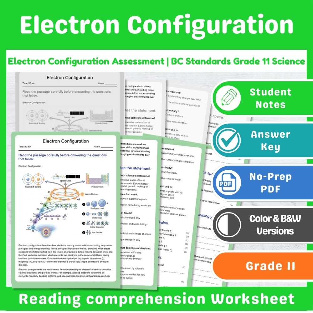 Grade 11 Science | Thermochemistry Assessment Bundle – Standards-Aligned — included worksheet 13