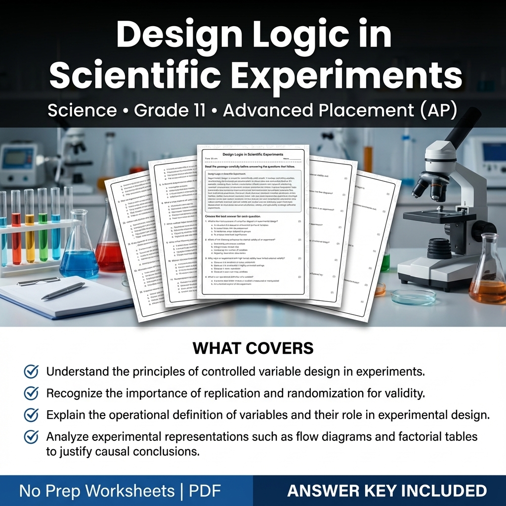 Grade 11 Science Worksheet Bundle | Earth's Systems, Chemistry & Physics — included worksheet 45