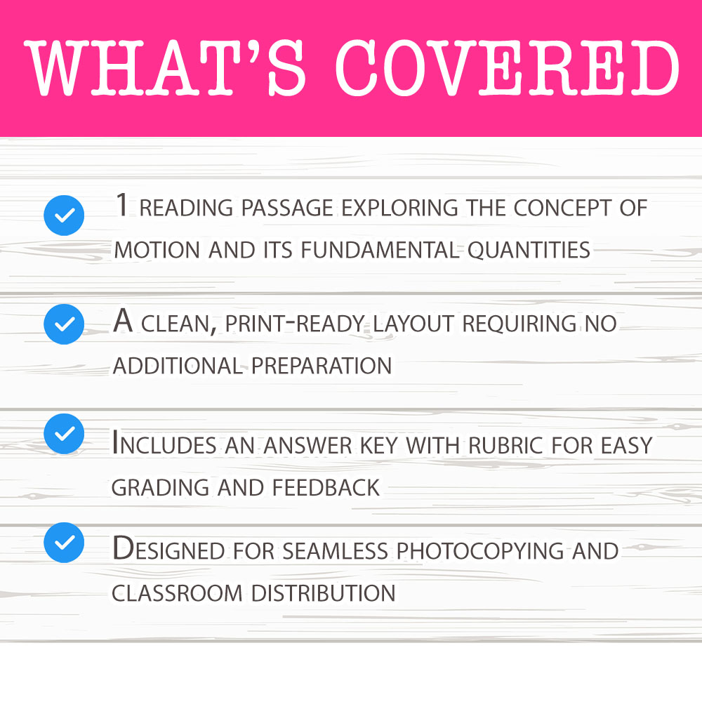 Grade 7 Science worksheet mcq paper worksheet — Grade 7 Science — Motion Quantities Worksheet for Mastery — page 2
