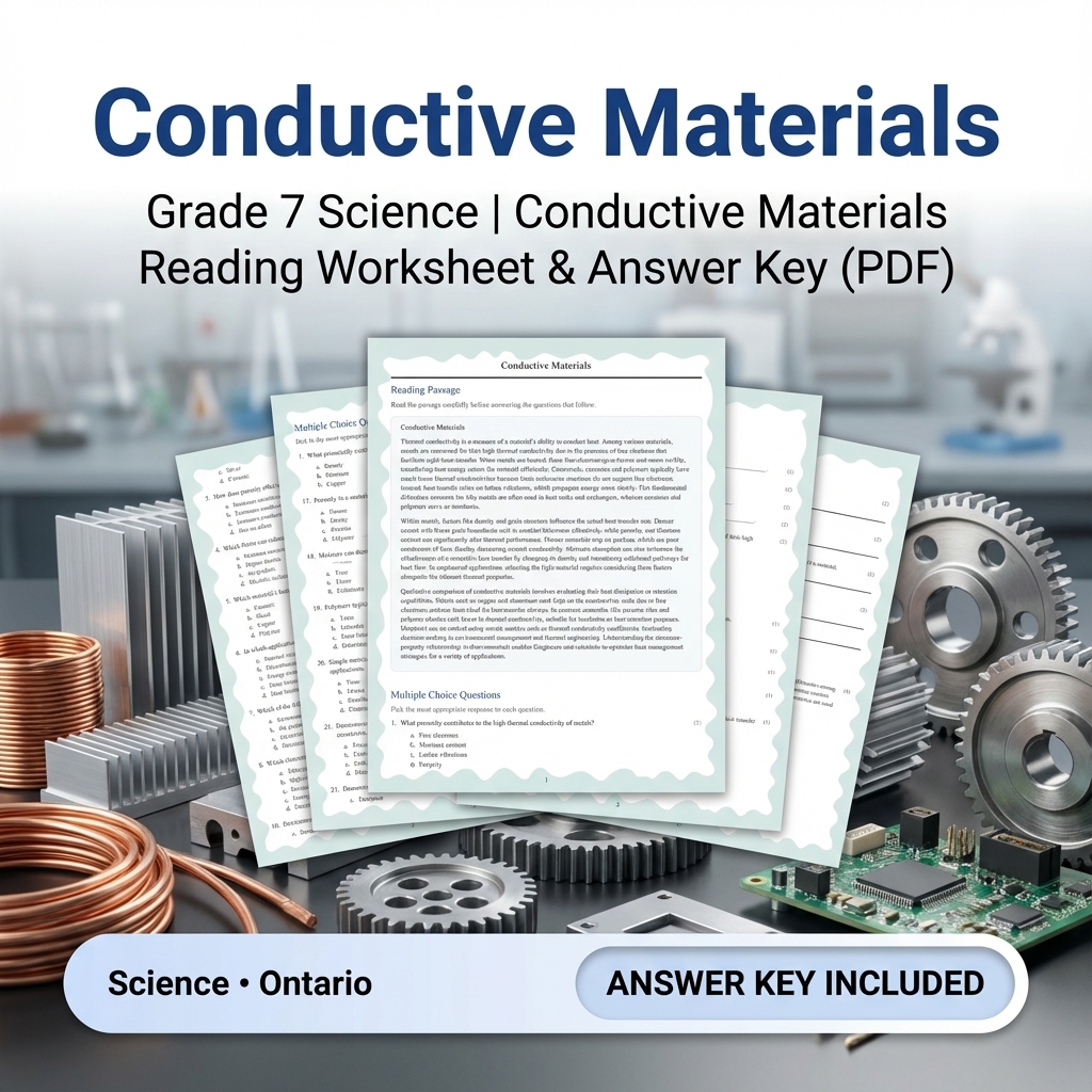 Grade 7 Science | Thermal Energy & Transfer Worksheet Bundle  — included worksheet 11