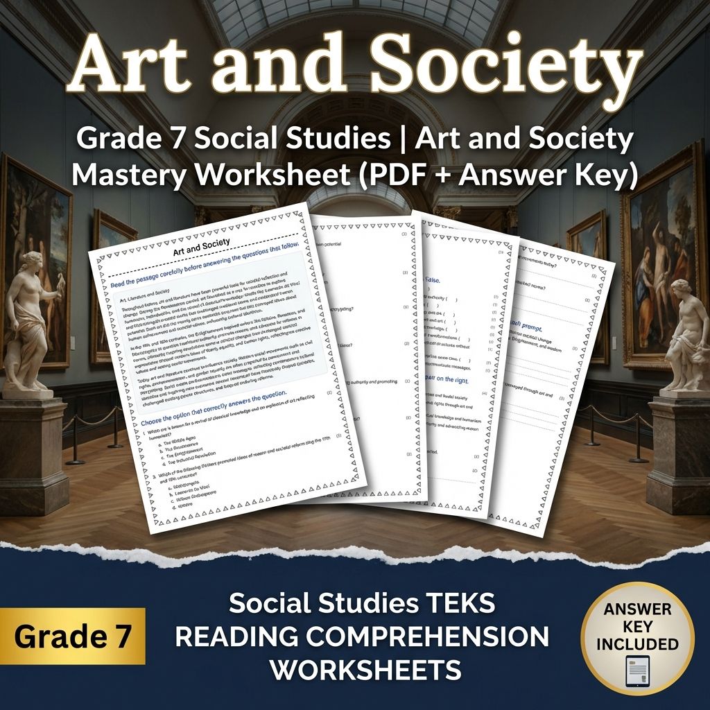 Grade 7 Social Studies Bundle | Reformation, Renaissance & Global Trade — included worksheet 25