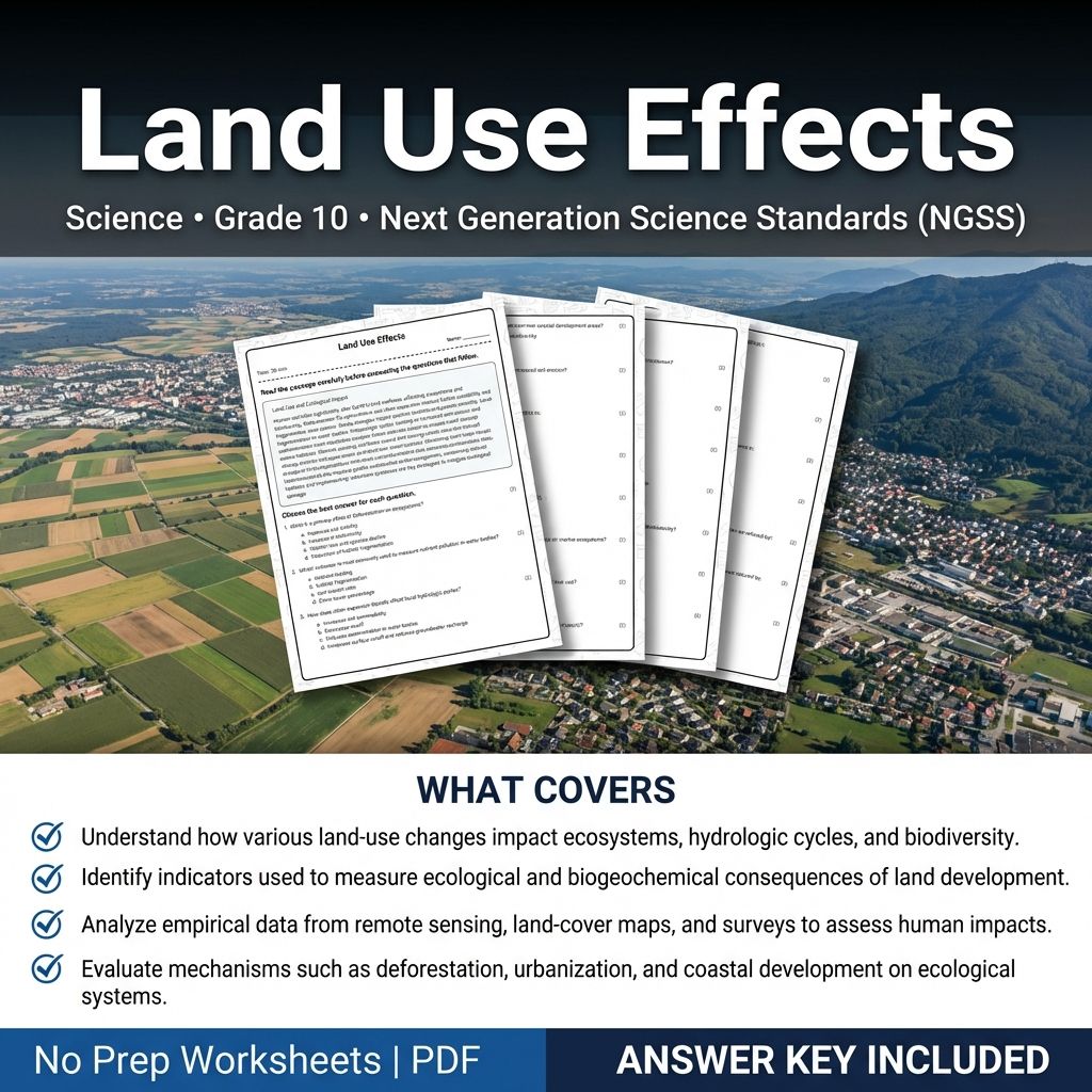 Grade 10 Science Worksheets Bundle | Environmental, Physics & Biology Topics — included worksheet 49