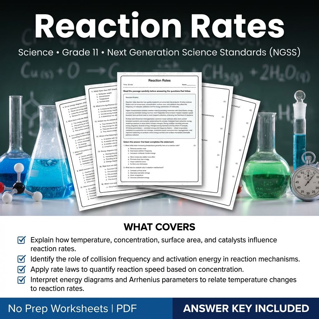 Grade 11 Science Worksheet Bundle|Cellular Processes,Chemistry,& Physics Support — included worksheet 42