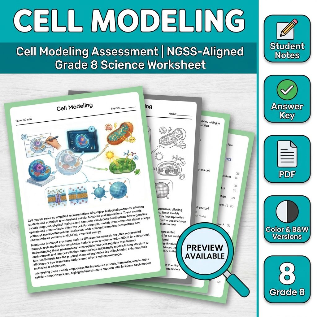 Grade 8 Science Full Year Bundle | NGSS Assessment Worksheets & Resources — included worksheet 38