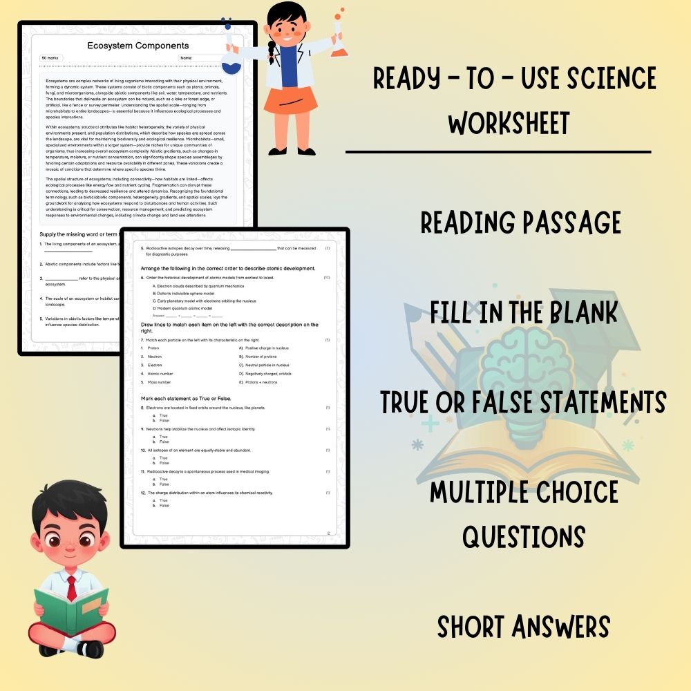 Grade 11 Science worksheet worksheet — Grade 11 Science | Ecosystem Components Worksheet (PDF) – Ontario Standards — page 2