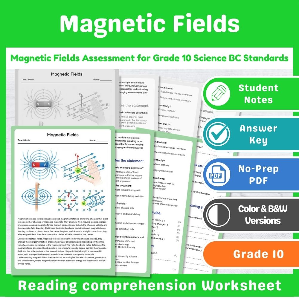 Grade 10 Science Assessment Mini Bundle – Forces, Motion & Energy Standards — included worksheet 13