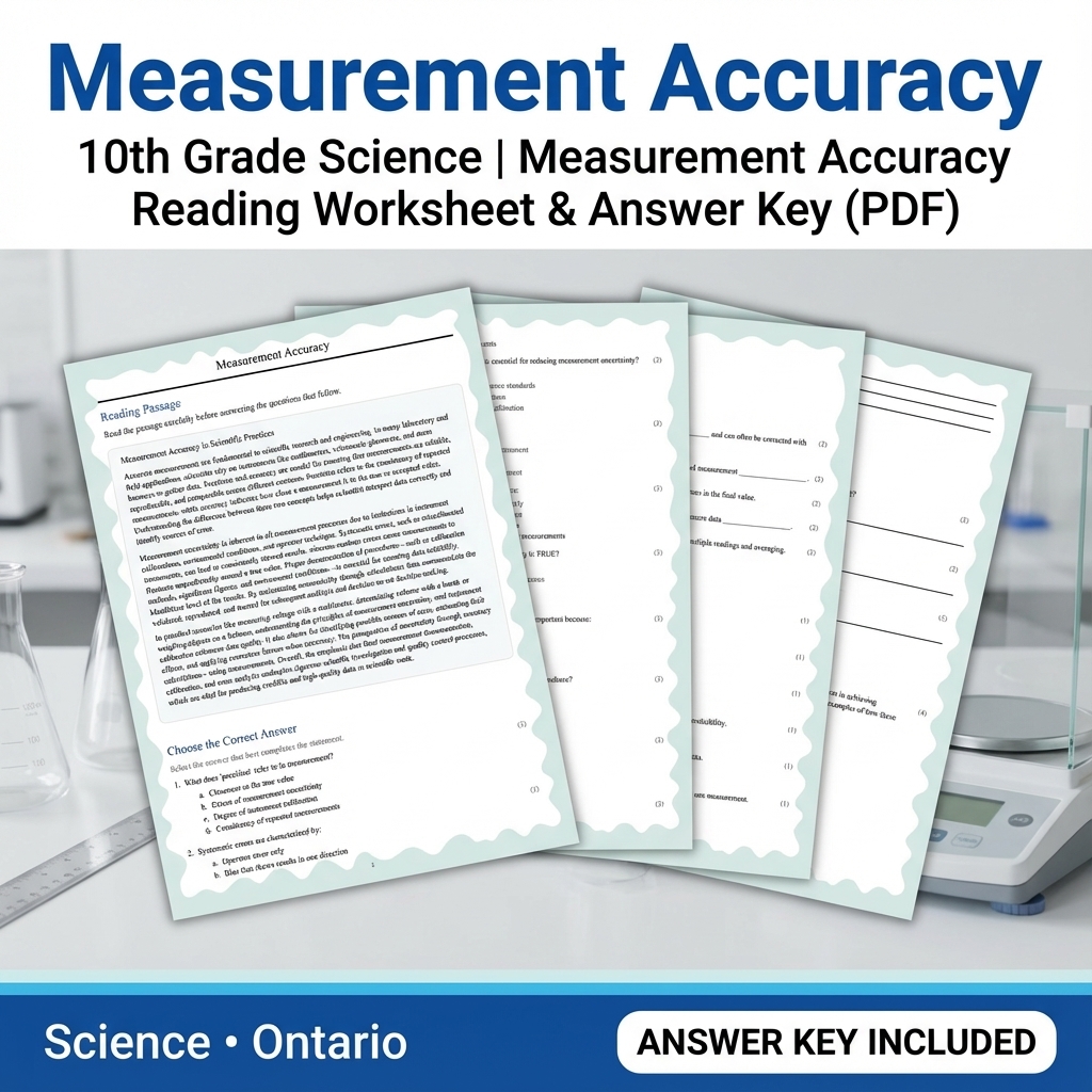 Grade 10 Science Bundle | Comprehensive Visual Data, Earth & Biology Concepts  — included worksheet 41