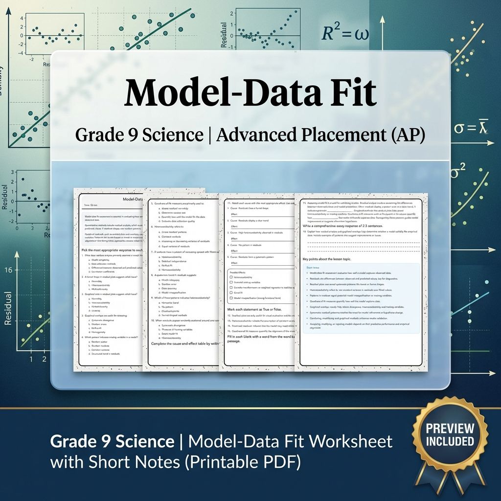 Grade 9 Science | Critical Thinking & Data Analysis Unit Bundle (Worksheets) — included worksheet 11