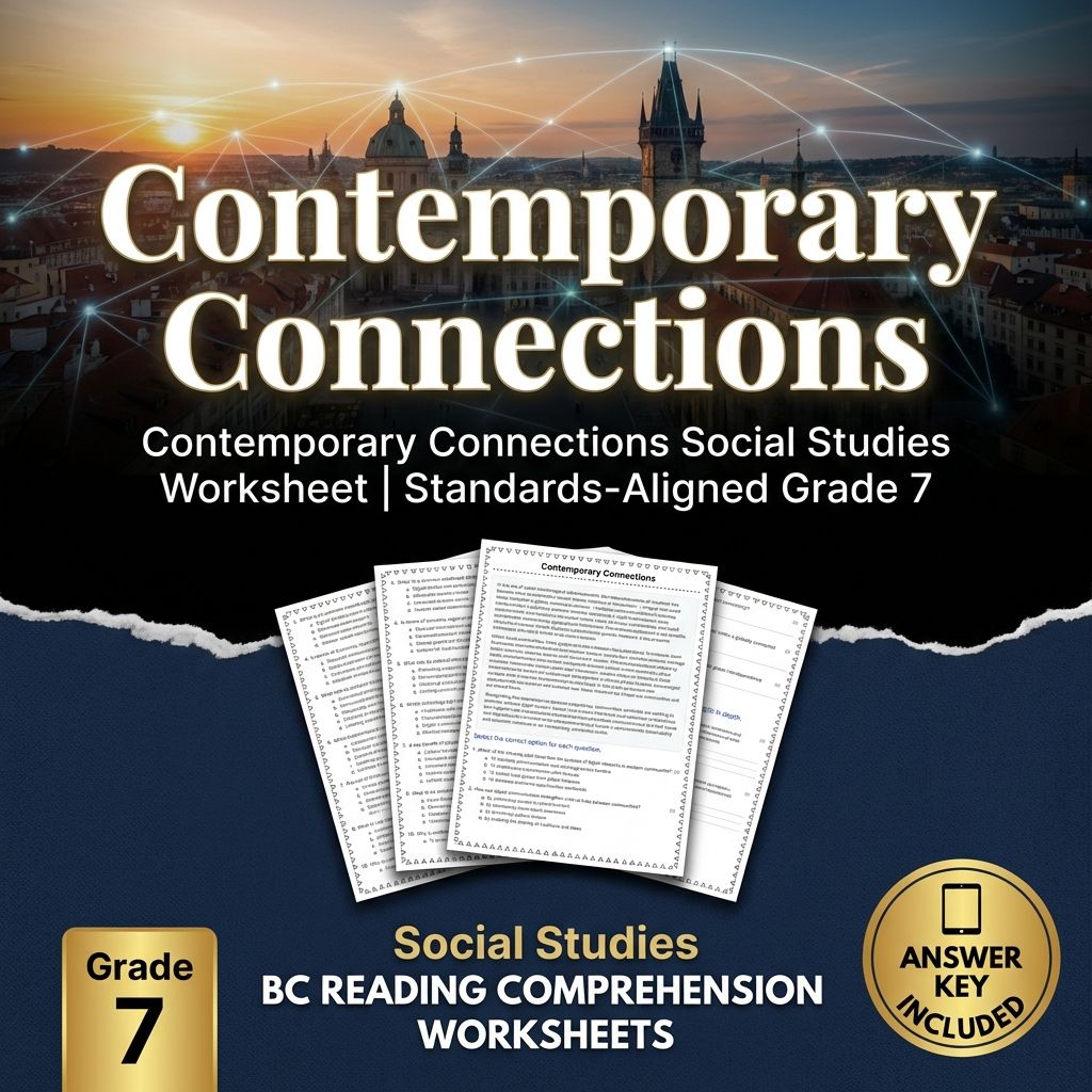 Contemporary Connections Social Studies Worksheet | Standards-Aligned Grade 7