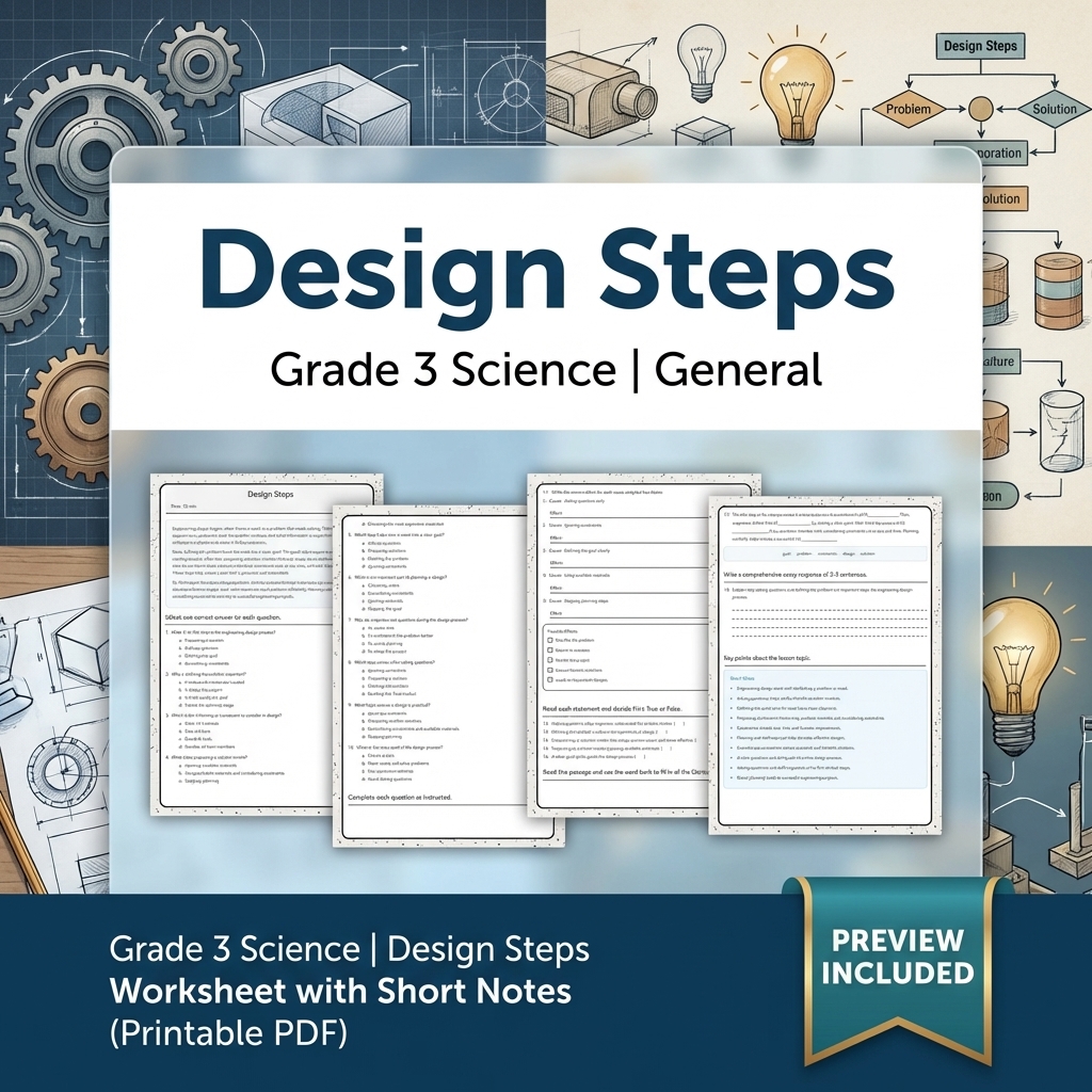 Grade 3 Science Full Year Bundle | Comprehensive Curriculum Resources — included worksheet 32