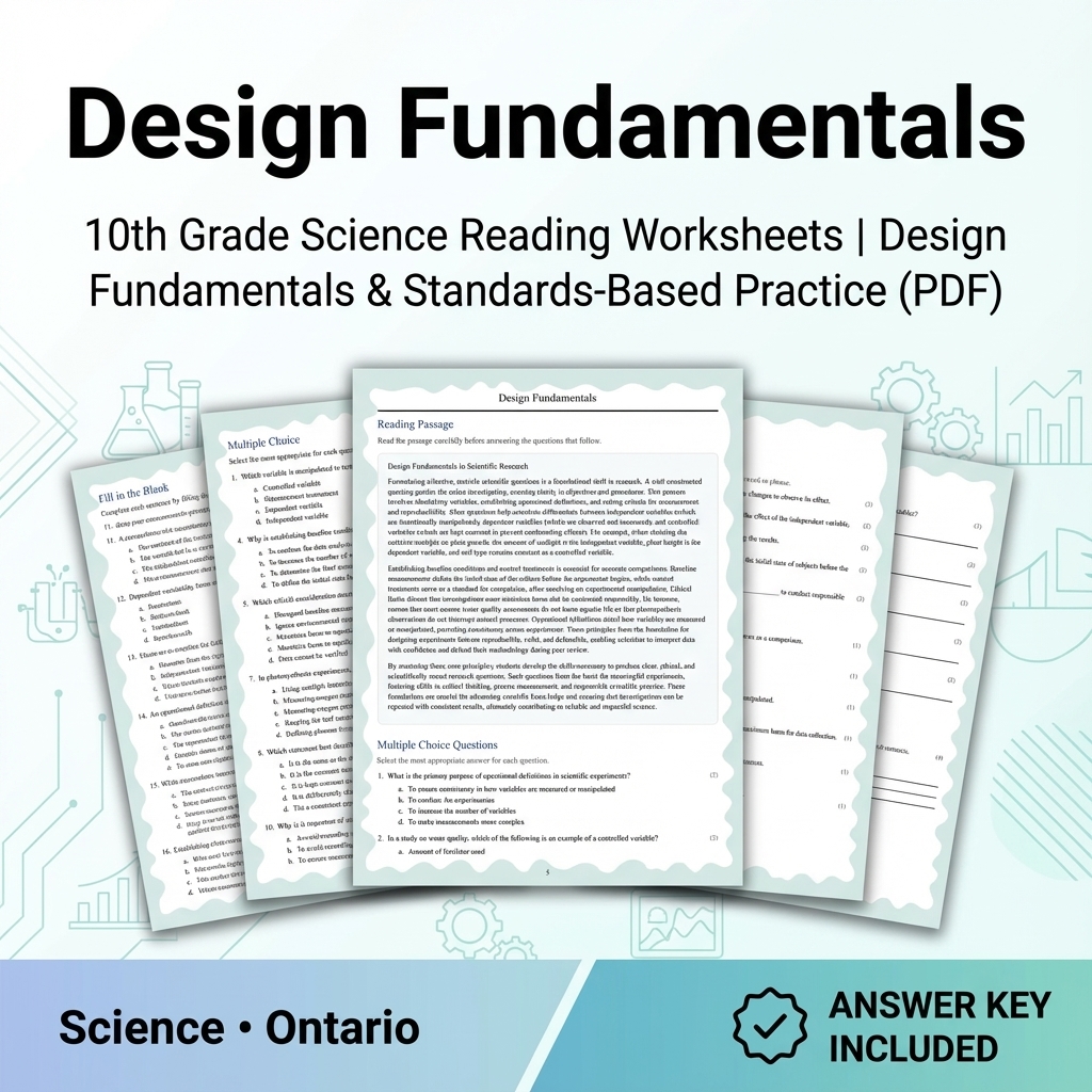 Grade 10 Science Bundle | Comprehensive Visual Data, Earth & Biology Concepts  — included worksheet 42