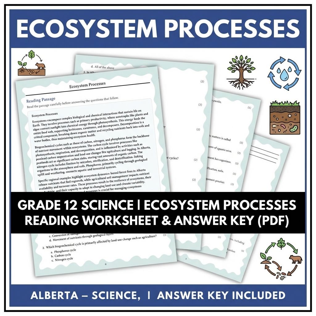 Grade 12 Science UNIT Bundle: Molecular Genetics, Evolution & Ecology Activities — included worksheet 15