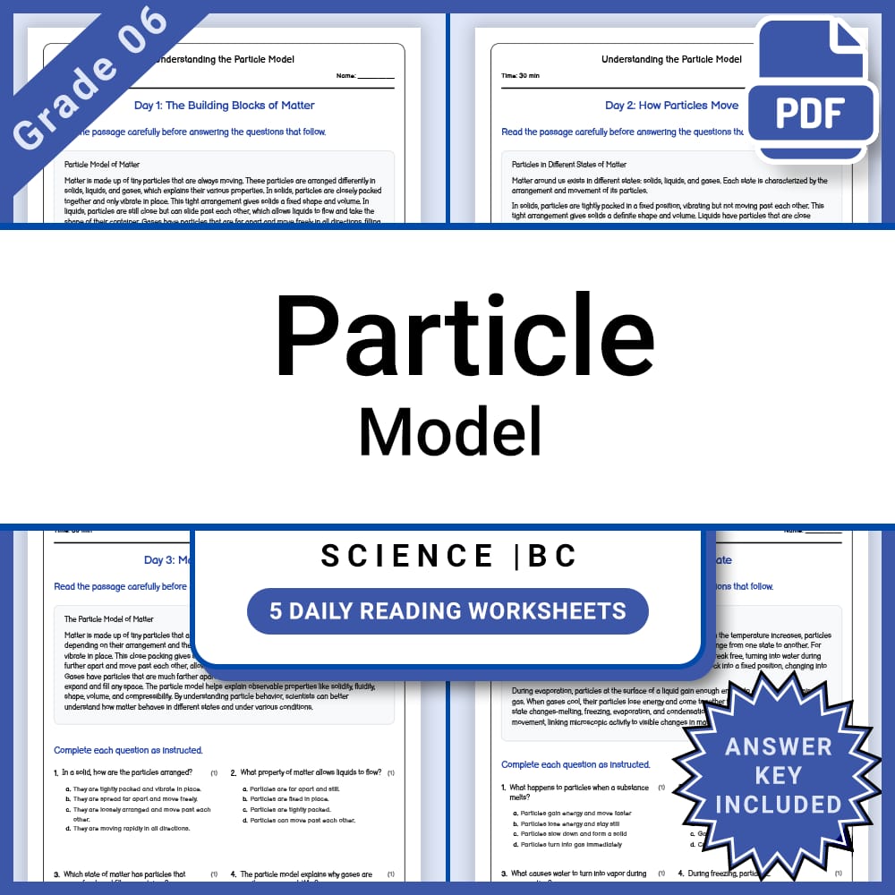 Grade 6 Science Lesson Group Bundle | Inquiry-Based Science Activities — included worksheet 11