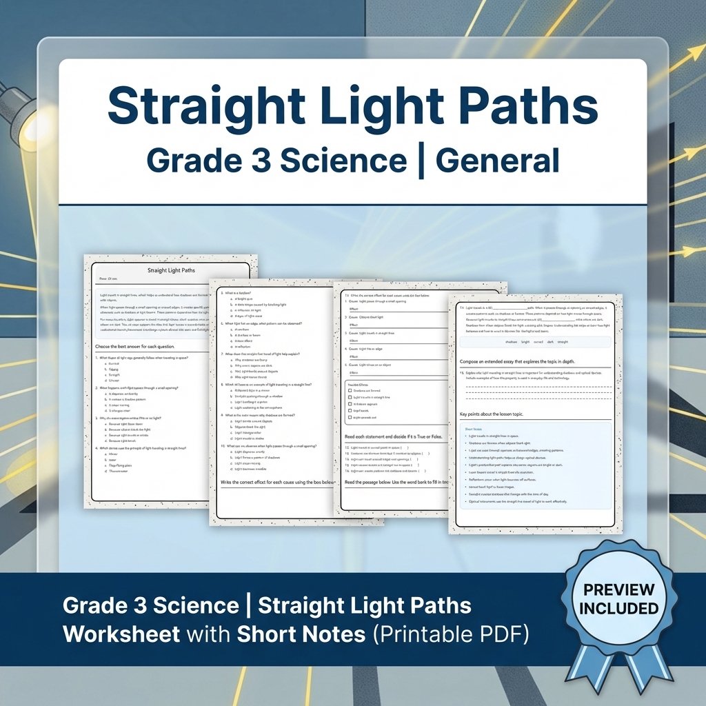 Grade 3 Science Full Year Bundle | Comprehensive Curriculum Resources — included worksheet 33