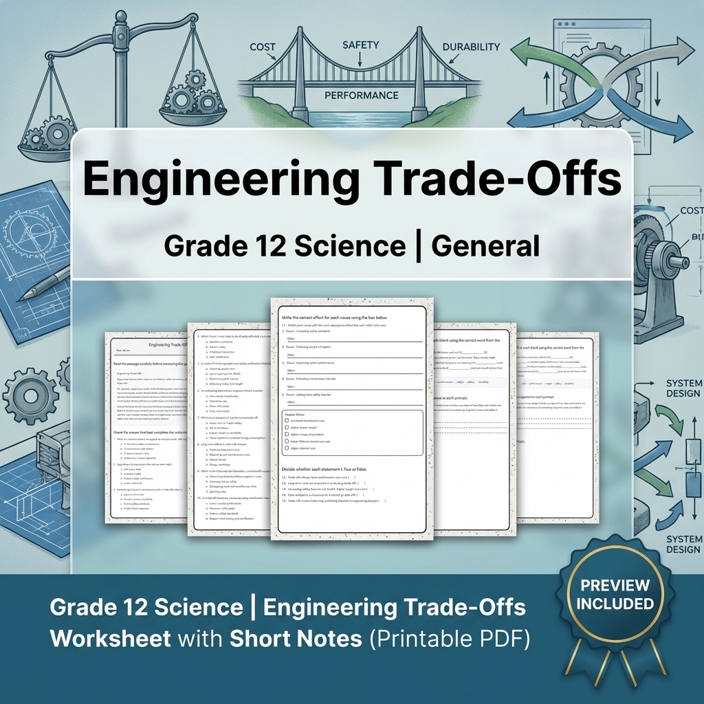 Grade 12 Evidence-Based Scientific Modeling Science Full-Year Bundle: General — included worksheet 35