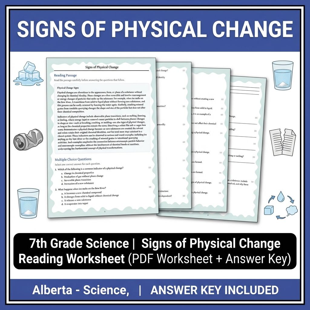 Grade 7 Science Worksheet Pack | Energy, Matter & Ecosystem Concepts — included worksheet 50