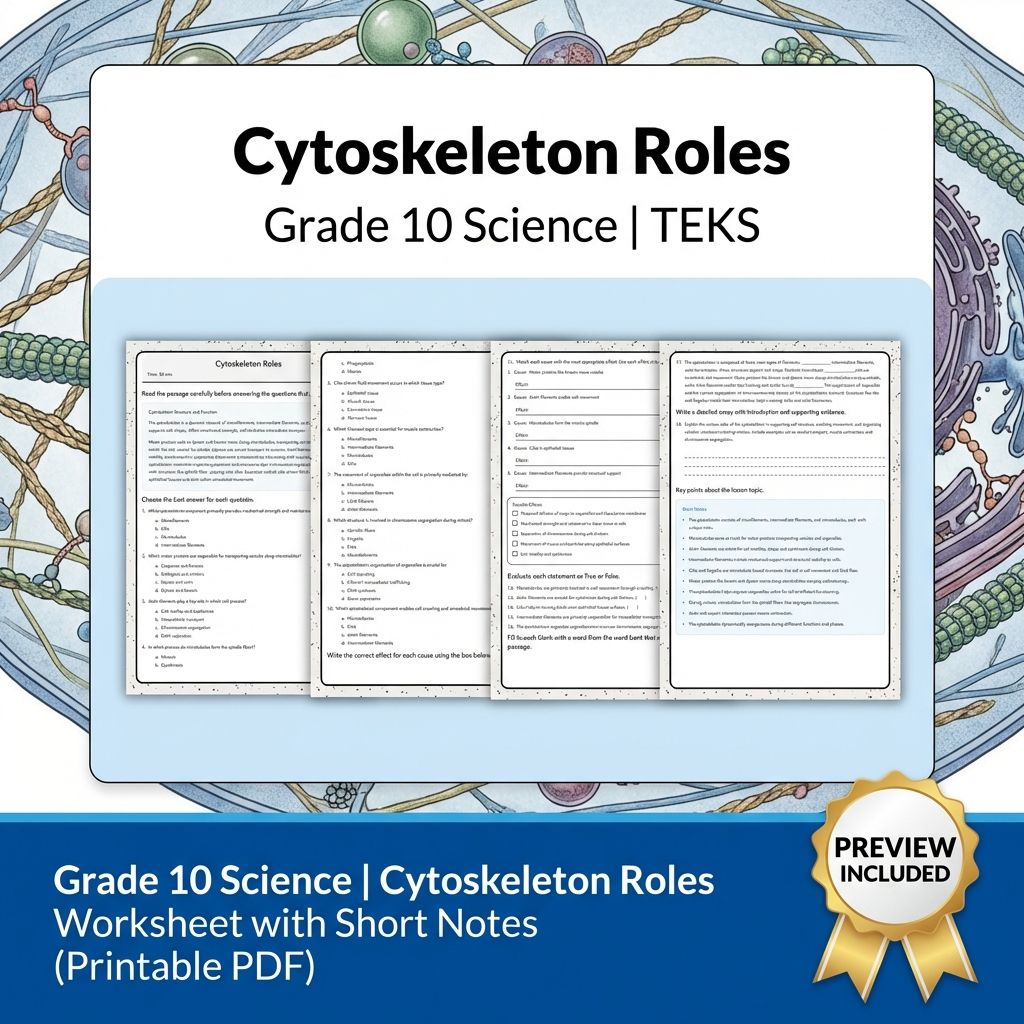 Grade 10 Science Worksheet Bundle – Genetics, Cell Biology & Ecology (PDF) — included worksheet 48