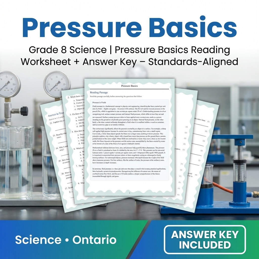 Grade 8 Science Worksheets Bundle | Biology, Physics & Earth Science Resources — included worksheet 46