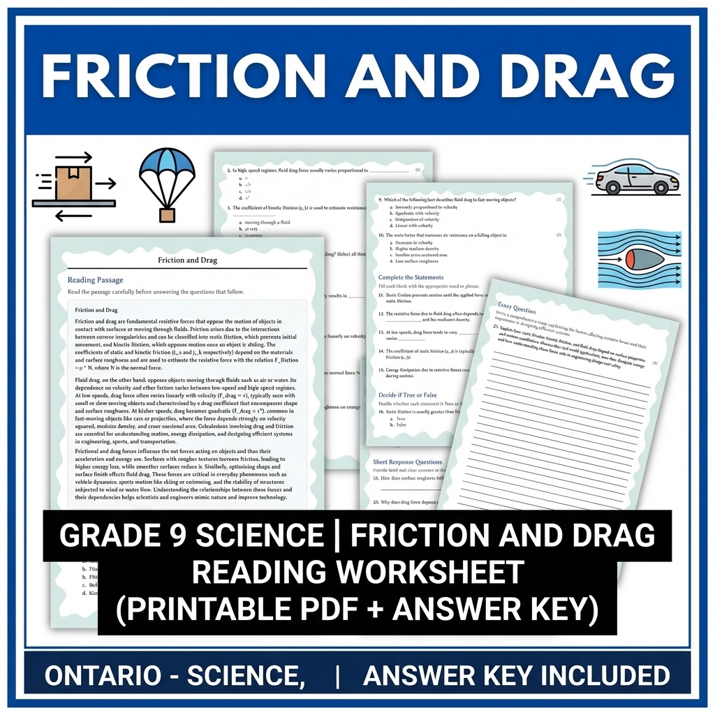 Grade 9 Science Bundle – Comprehensive NGSS-aligned Activities & Answer Keys — included worksheet 53