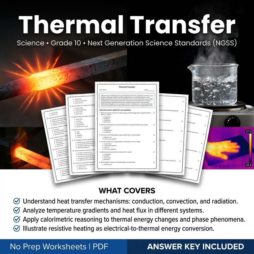 Grade 10 Science Worksheets Bundle | Environmental, Physics & Biology Topics — included worksheet 51