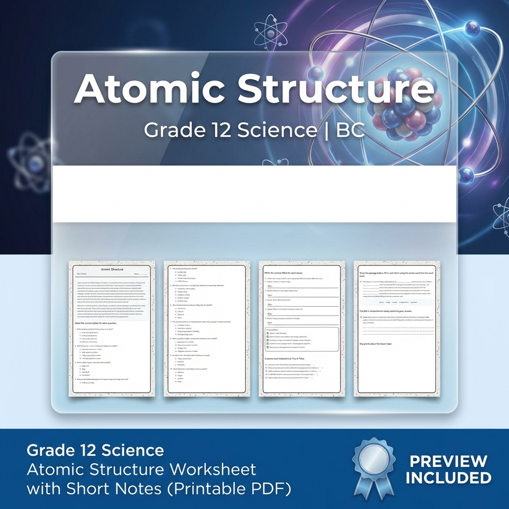 Grade 12 Science Full Year Bundle | Thermochemistry, Earth Systems, Genetics — included worksheet 45