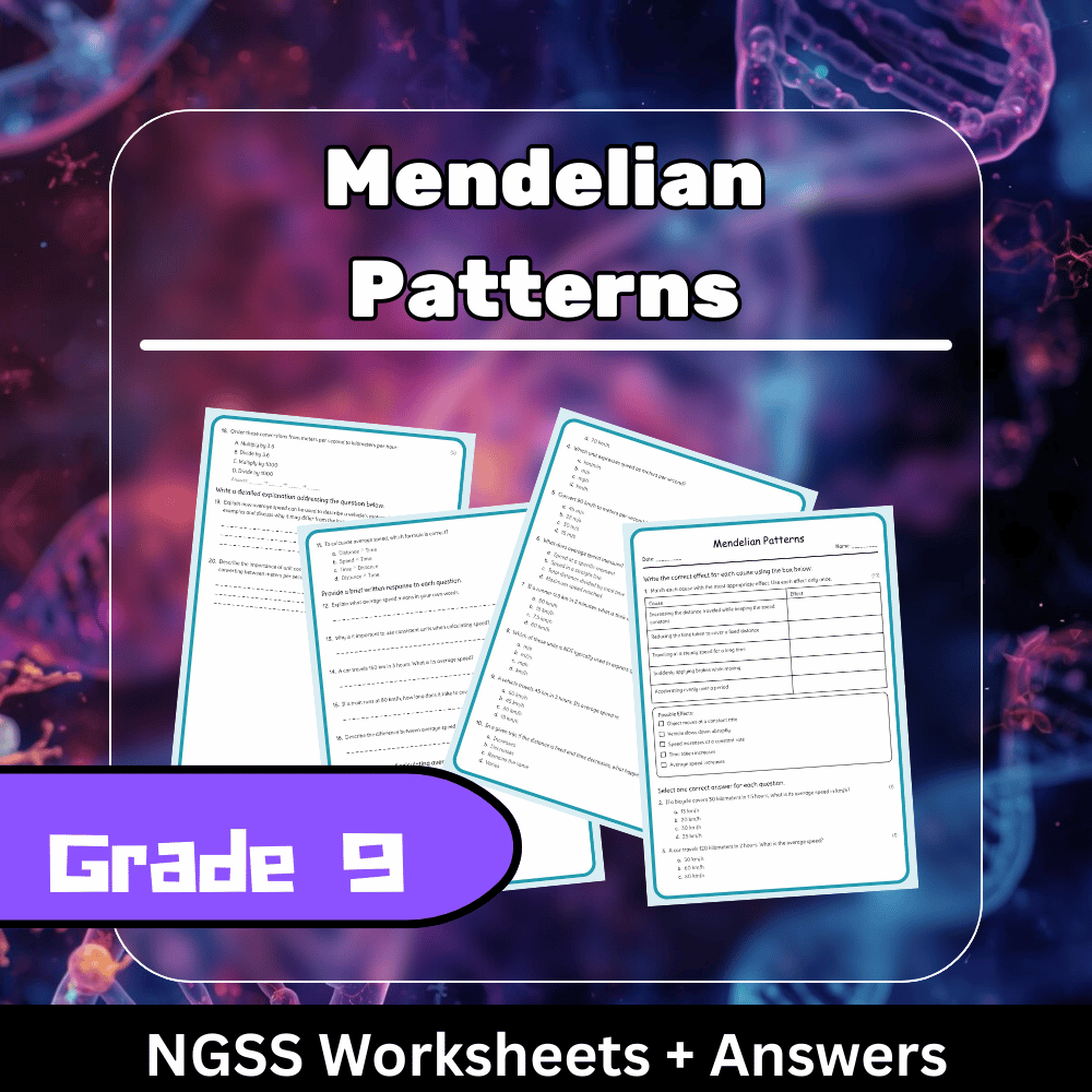 Grade 9 Science | Mendelian Patterns Worksheet (Answer Key) – NGSS Standards
