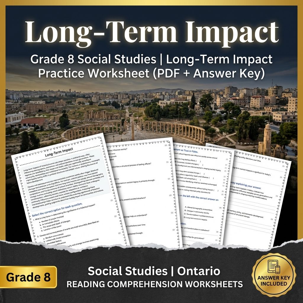 Grade 8 Social Studies Bundle | Critical Thinking & Key Concepts — included worksheet 27