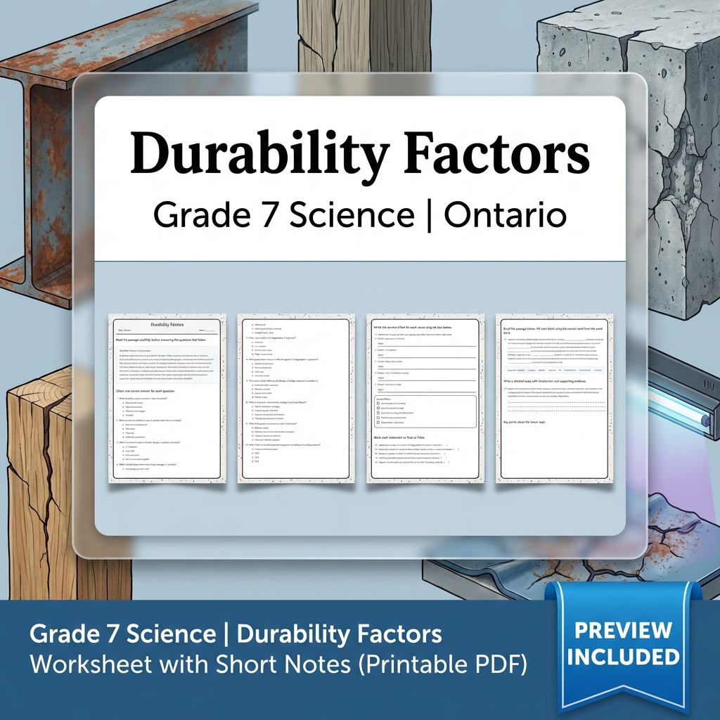 Grade 7 Science Full Year Bundle | Ecosystems & Heat Transfer — included worksheet 45