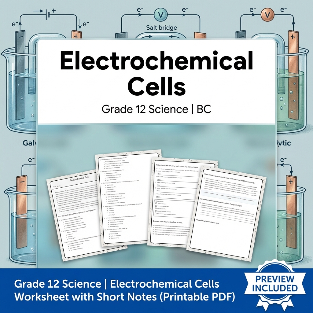 Grade 12 Science Full Year Bundle | Thermochemistry, Earth Systems, Genetics — included worksheet 46