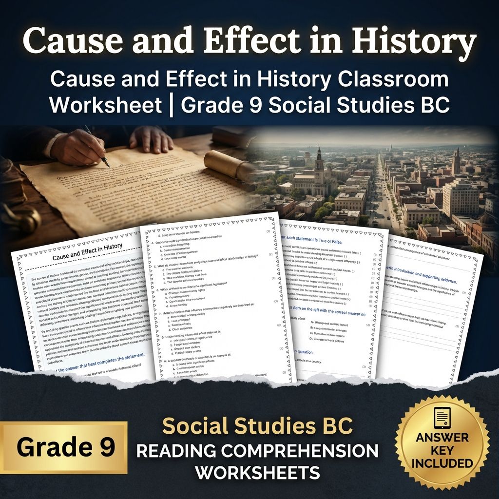 Grade 9 Social Studies Bundle | Constructing Historical Narratives  — included worksheet 4