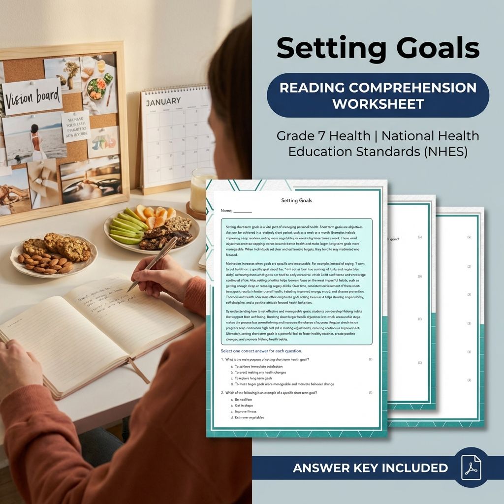 Grade 7 Health Curriculum Bundle | Body Systems, Digital Literacy & Wellness Worksheets — included worksheet 24