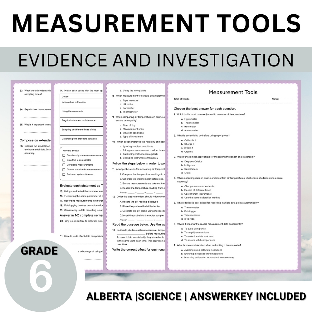 Grade 6 Science Worksheet Bundle – Comprehensive Assessment & Practice Pack — included worksheet 54
