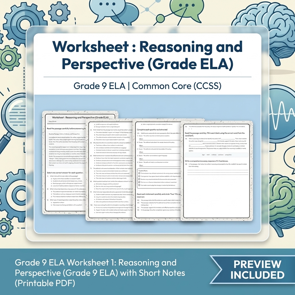 Grade 9 ELA Text Evidence, Argument, and Language Full-Year Bundle CCSS — included worksheet 30