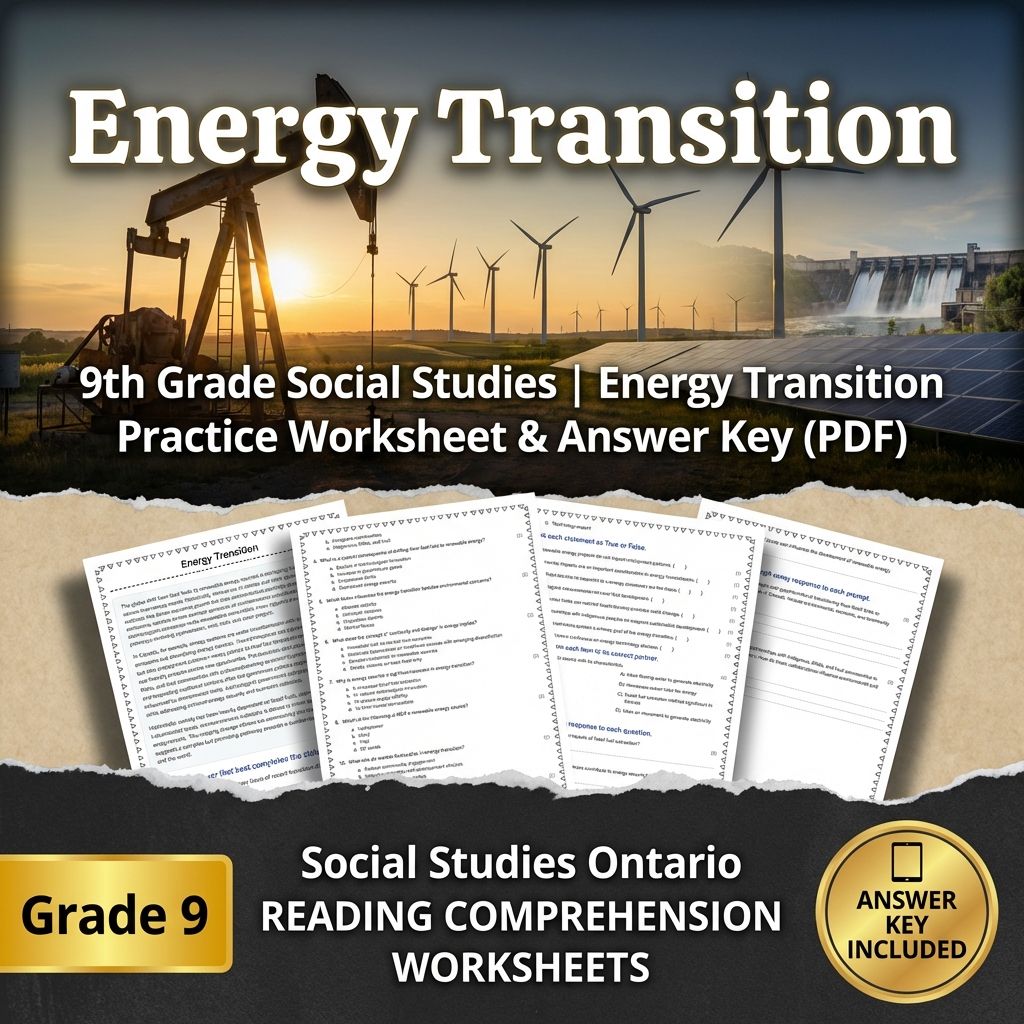 Grade 9 Social Studies | Community, Environment, & Urban Planning Strategies — included worksheet 32