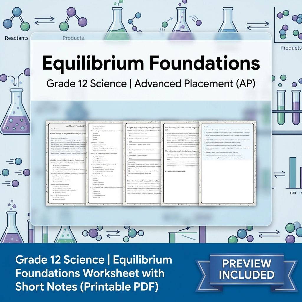 Grade 12 Science Worksheet Bundle – Physics & Biology Topics (PDF Collection) — included worksheet 49