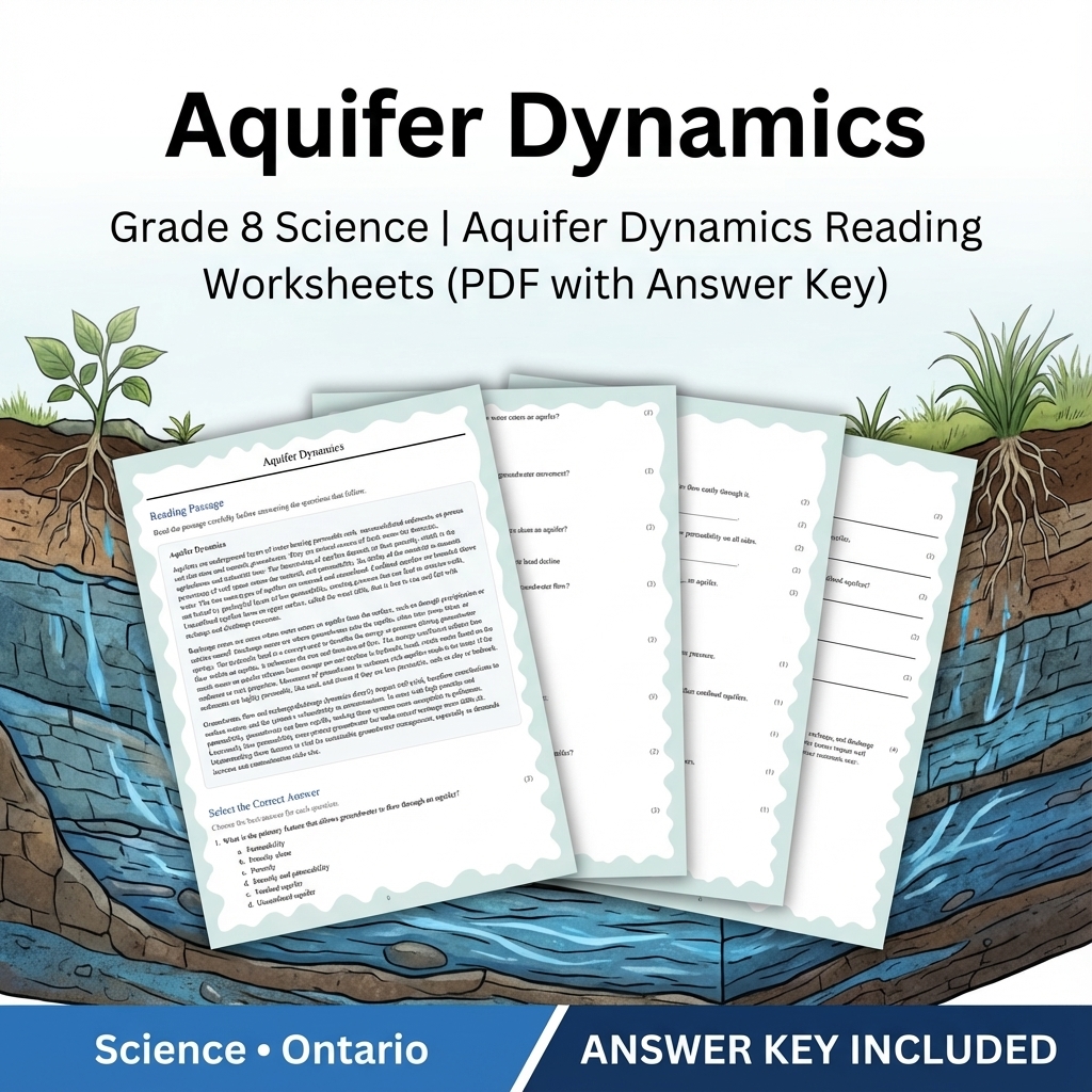 Grade 8 Science Worksheets Bundle | Biology, Physics & Earth Science Resources — included worksheet 47