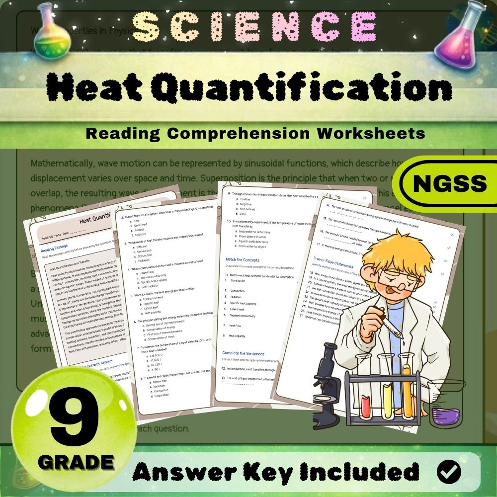 Grade 9 Science Energy Unit Bundle | NGSS-Aligned Worksheets & assessments — included worksheet 4