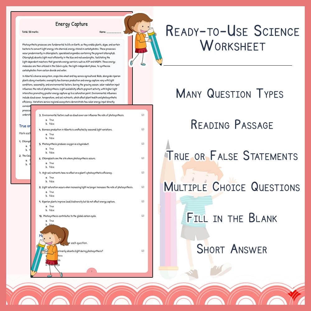 Grade 10 Science worksheet elena worksheet — Grade 10 Science | Energy Capture Worksheet | Alberta Standards — page 2