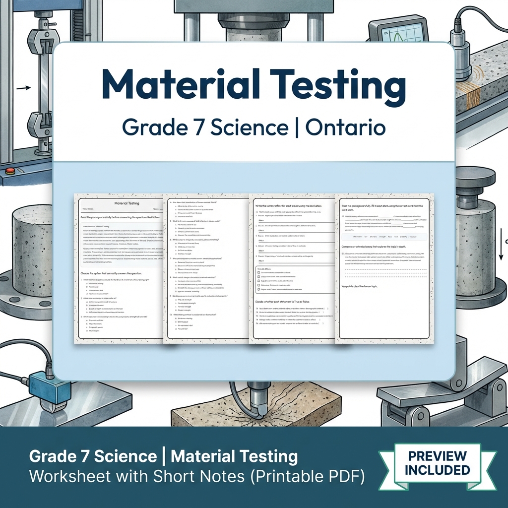 Grade 7 Science Full Year Bundle | Ecosystems & Heat Transfer — included worksheet 47