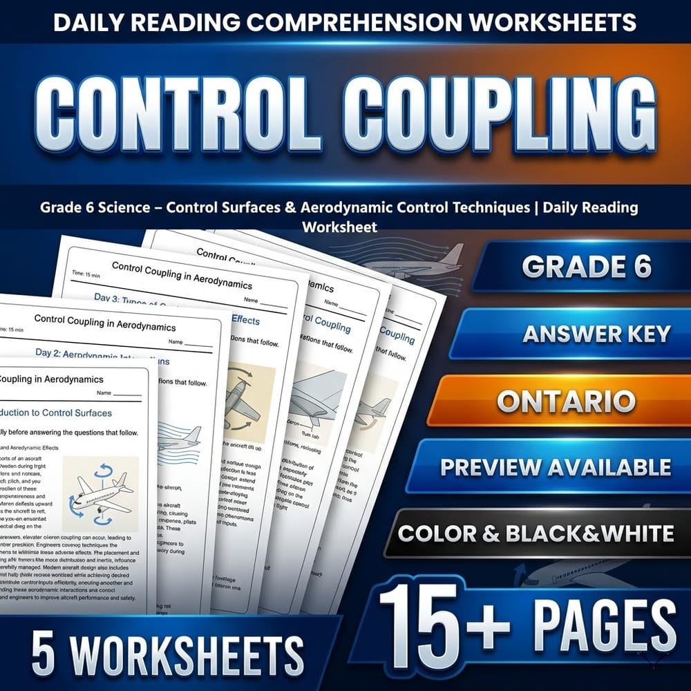 Flight Science Grade 6 Daily Reading Worksheets Bundle | Ontario — included worksheet 10